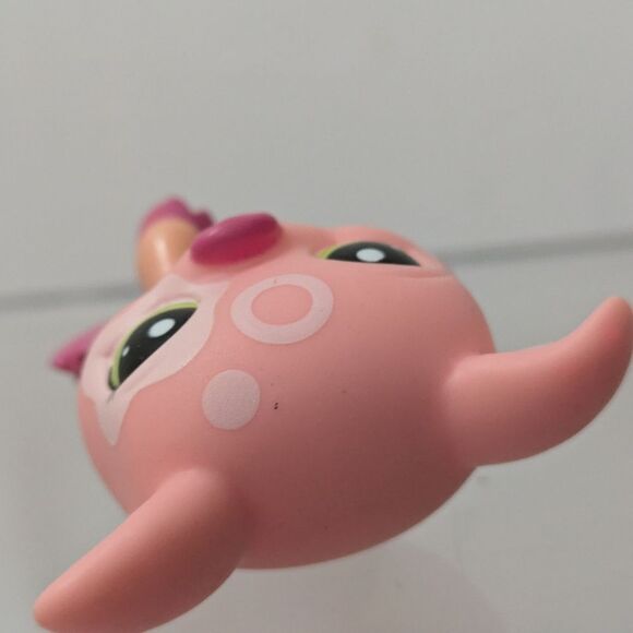 Littlest Pet Shop Pig #2205 Pink Peach Patch With Green Eyes LPS - Picture 9 of 9